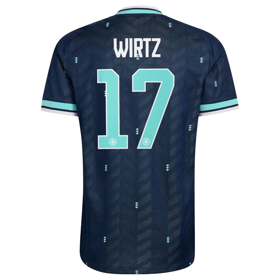 Florian Wirtz Germany National Team adidas 2026 Away On-Field Authentic Jersey - Navy