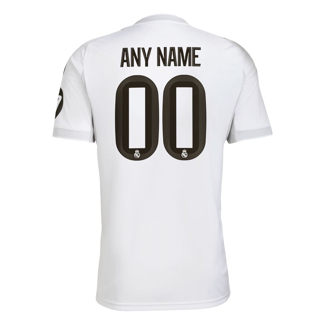 Real Madrid adidas 2025/26 Home Replica Custom Jersey - White