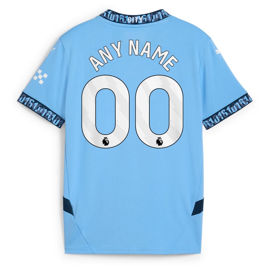 Manchester City Puma Youth 2024/25 Away Replica Custom Jersey - Navy