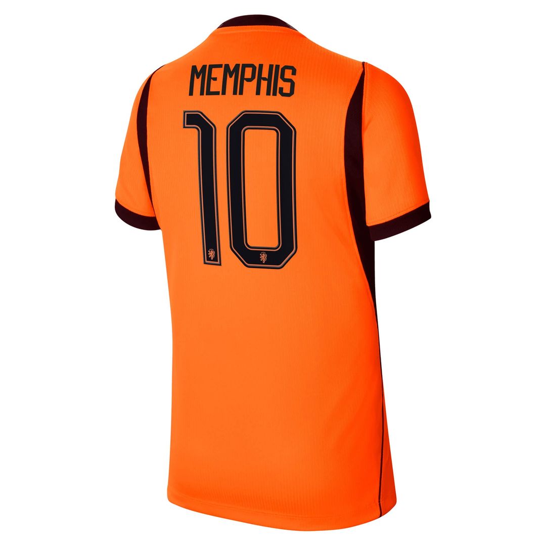 Memphis Depay Netherlands National Team Nike Youth 2026 Home Stadium Replica Jersey - Orange