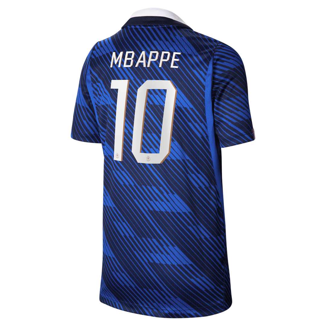 Kylian Mbappé France National Team Nike Youth 2026 Home Stadium Replica Jersey - Blue
