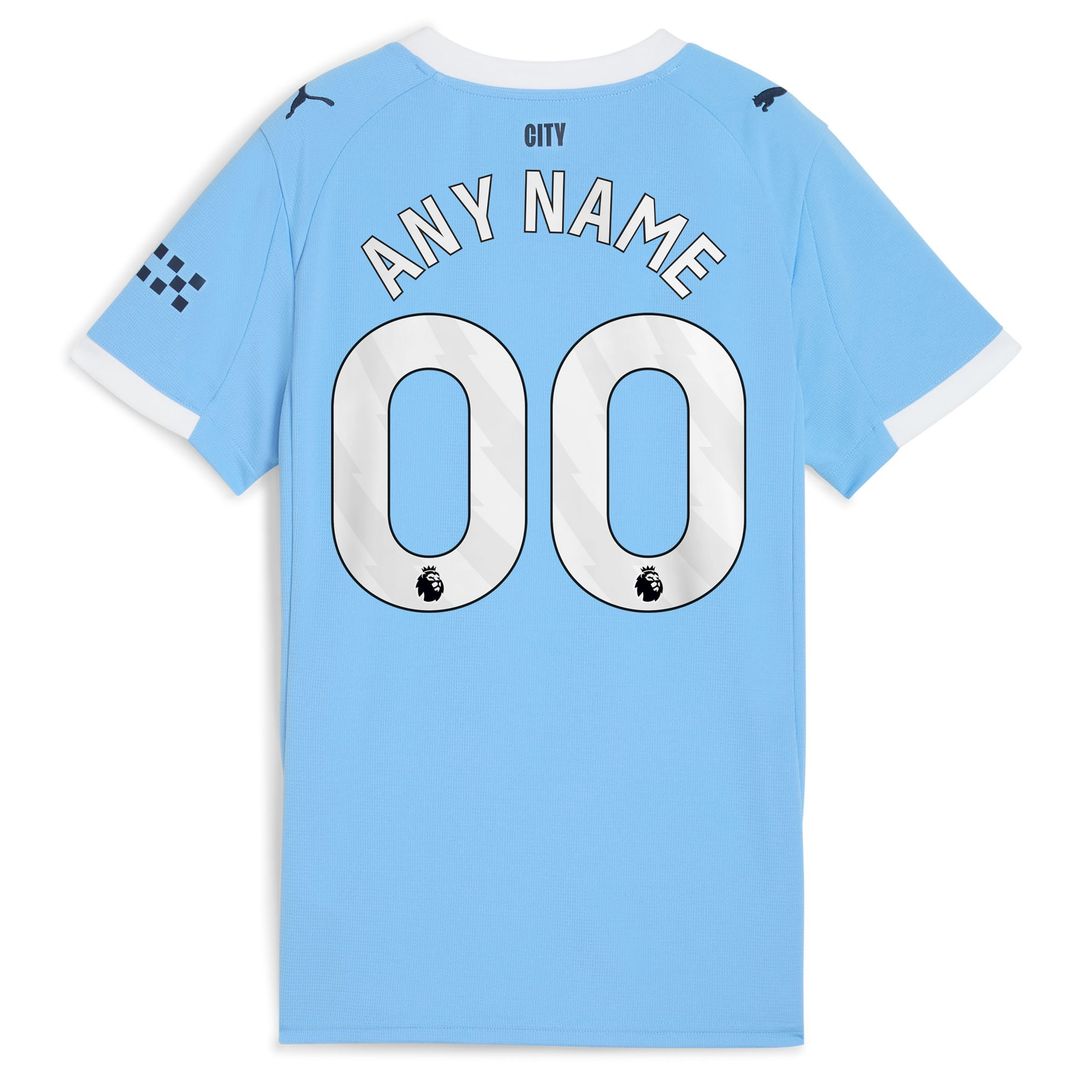 Manchester City Puma Women's 2025/26 Away Replica Custom Jersey - Black