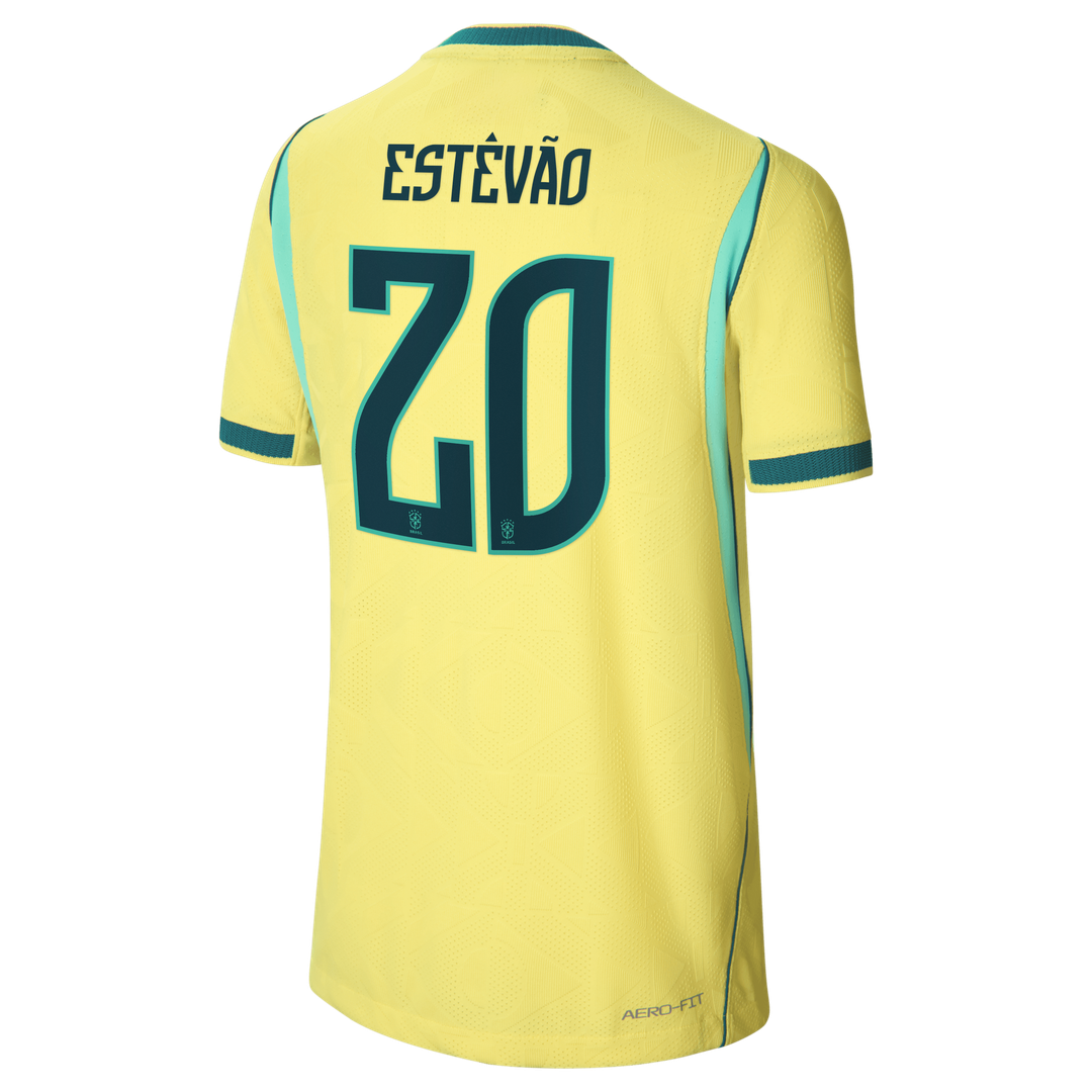 Willian Brazil National Team Nike Youth 2026 Home Match Authentic Jersey - Yellow