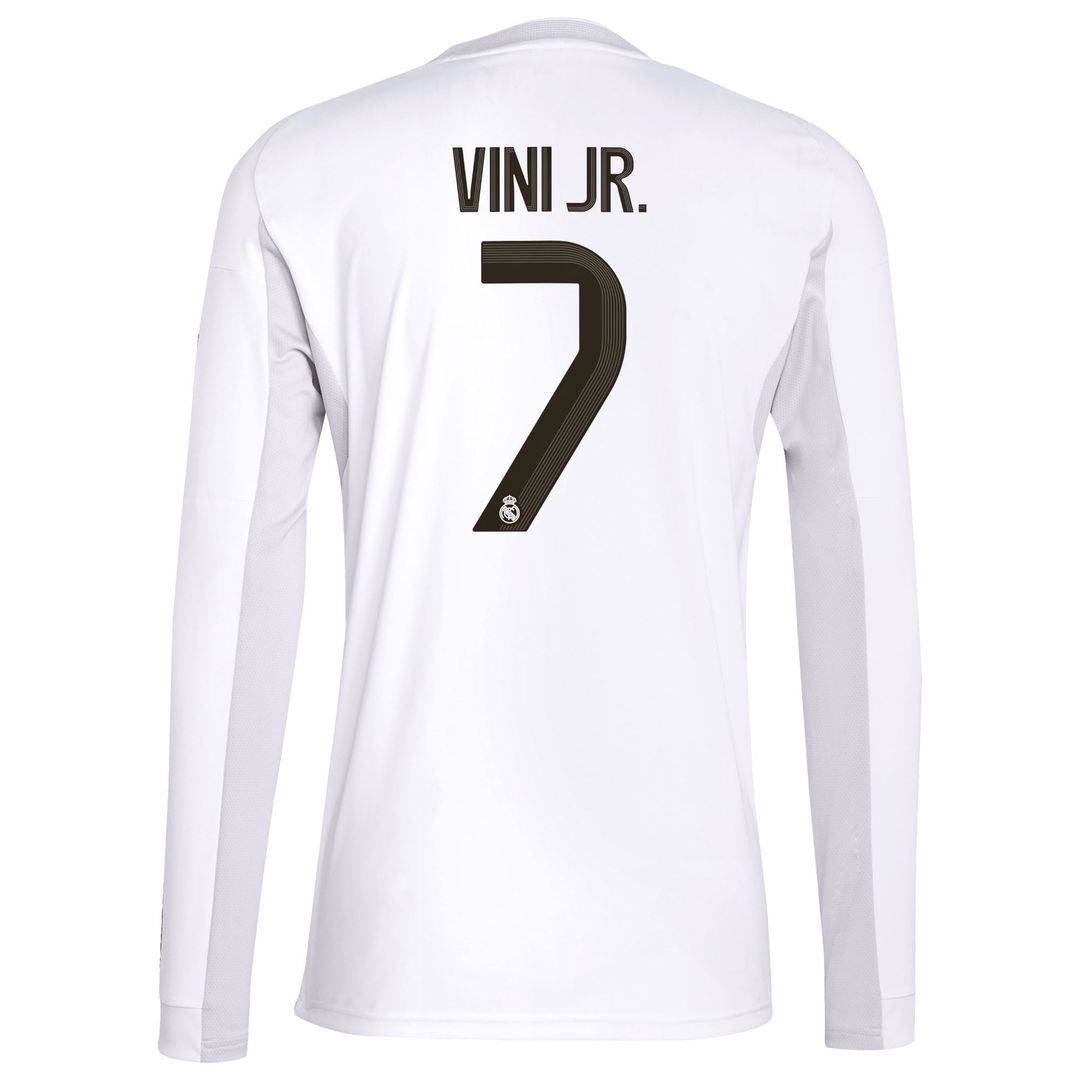 Vini Jr. Real Madrid adidas 2025/26 Home Replica Jersey - White