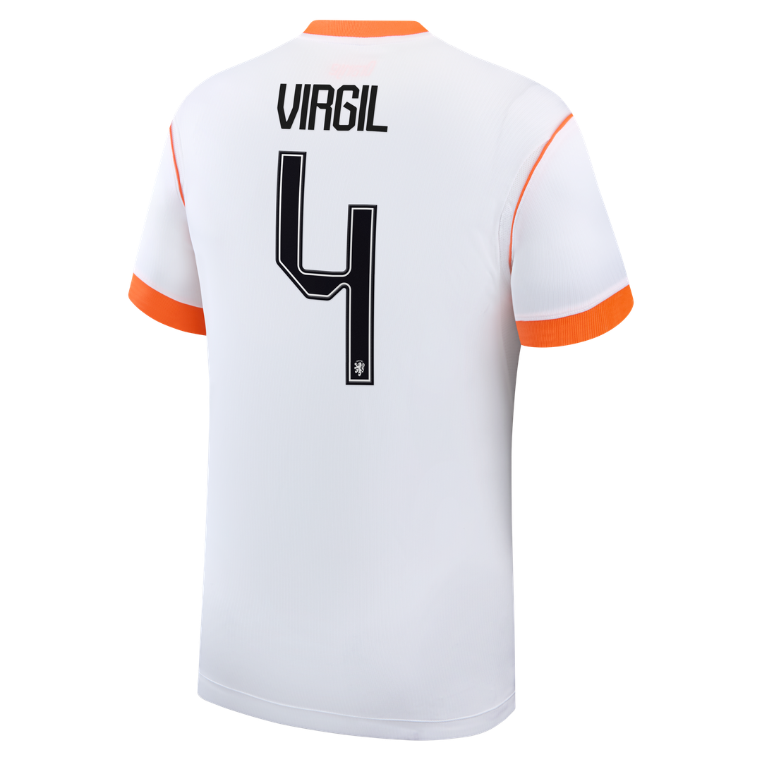 Virgil van Dijk Netherlands National Team Nike 2026 Away Stadium Replica Jersey - White