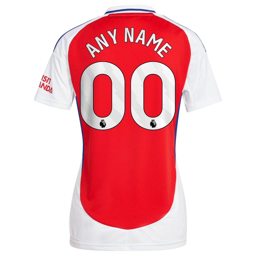 Arsenal adidas Women's 2024/25 Home Replica Custom Jersey – Red