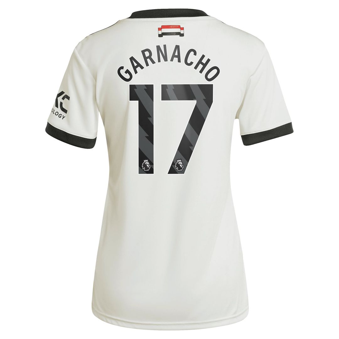 Alejandro Garnacho Manchester United adidas Women's 2024/25 Away Replica Player Jersey - Navy