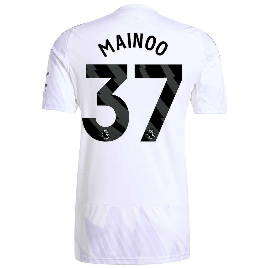 Kobbie Mainoo Manchester United adidas 2025/26 Away Replica Player Jersey - White