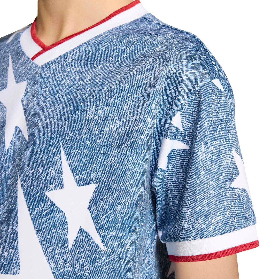 adidas Youth USA 1994 Denim Graphic Fashion Jersey - Blue