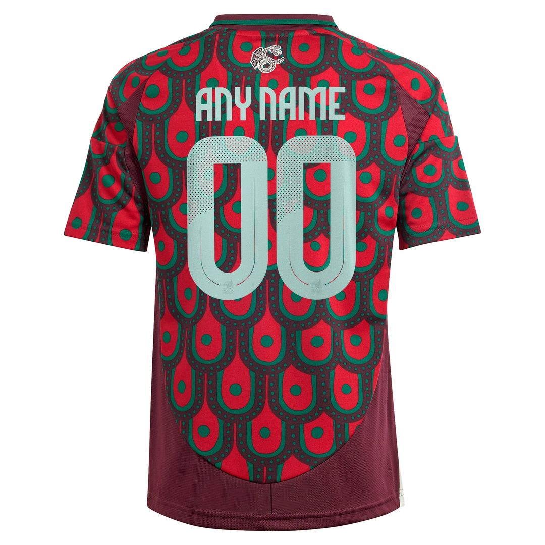 Mexico National Team adidas Youth 2024 Home Replica Custom Jersey - Green
