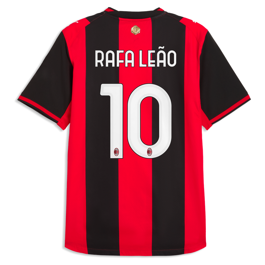 Rafael Leão AC Milan Puma 2026/27 Home On-Field Authentic Jersey - Black/Red