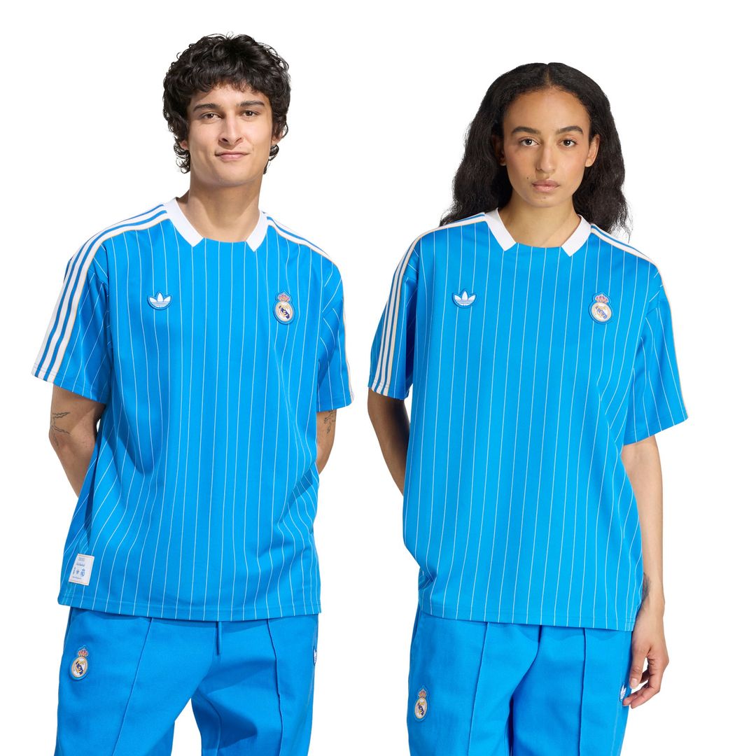 Real Madrid adidas Unisex Terrace Icons Jersey - Blue
