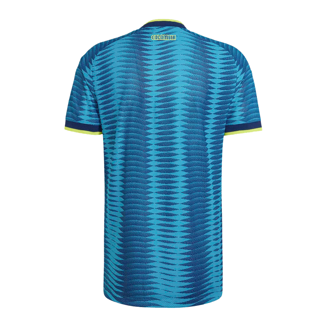 Colombia National Team adidas 2026 Away On-Field Authentic Jersey - Turquoise