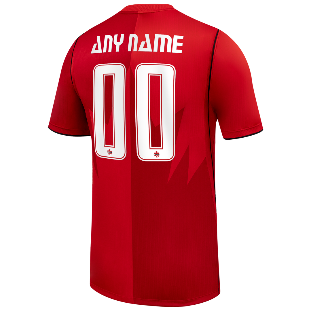 Canada Soccer Nike 2026 Away Stadium Replica Custom Jersey - Black