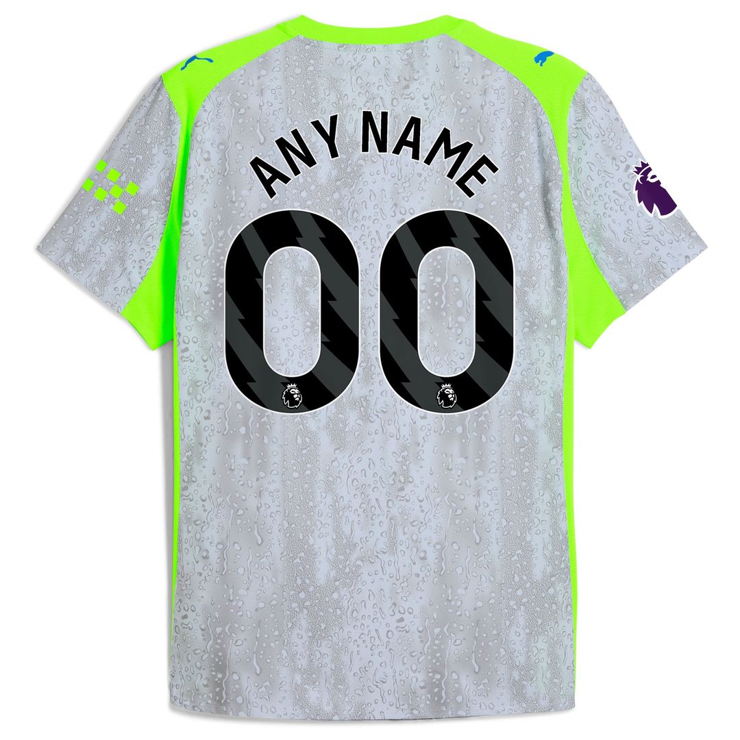 Manchester City Puma 2025/26 Home Authentic Custom Jersey - Sky Blue