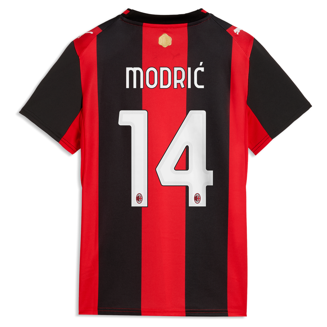Luka Modrić AC Milan Puma Women's 2026/27 Home Replica Jersey - Black/Red