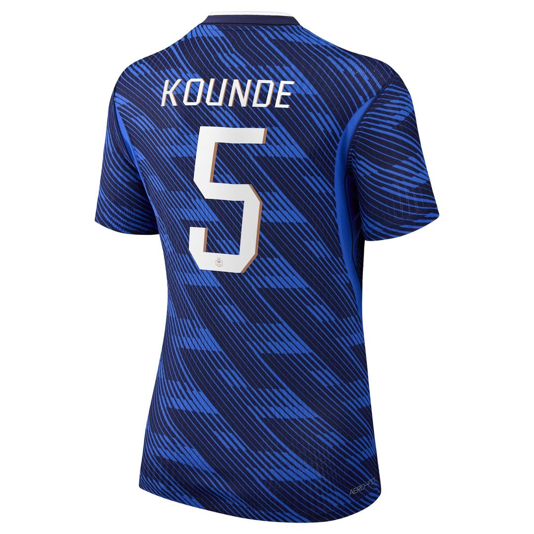 Jules Koundé France National Team Nike Women's 2026 Home Match Authentic Jersey - Blue