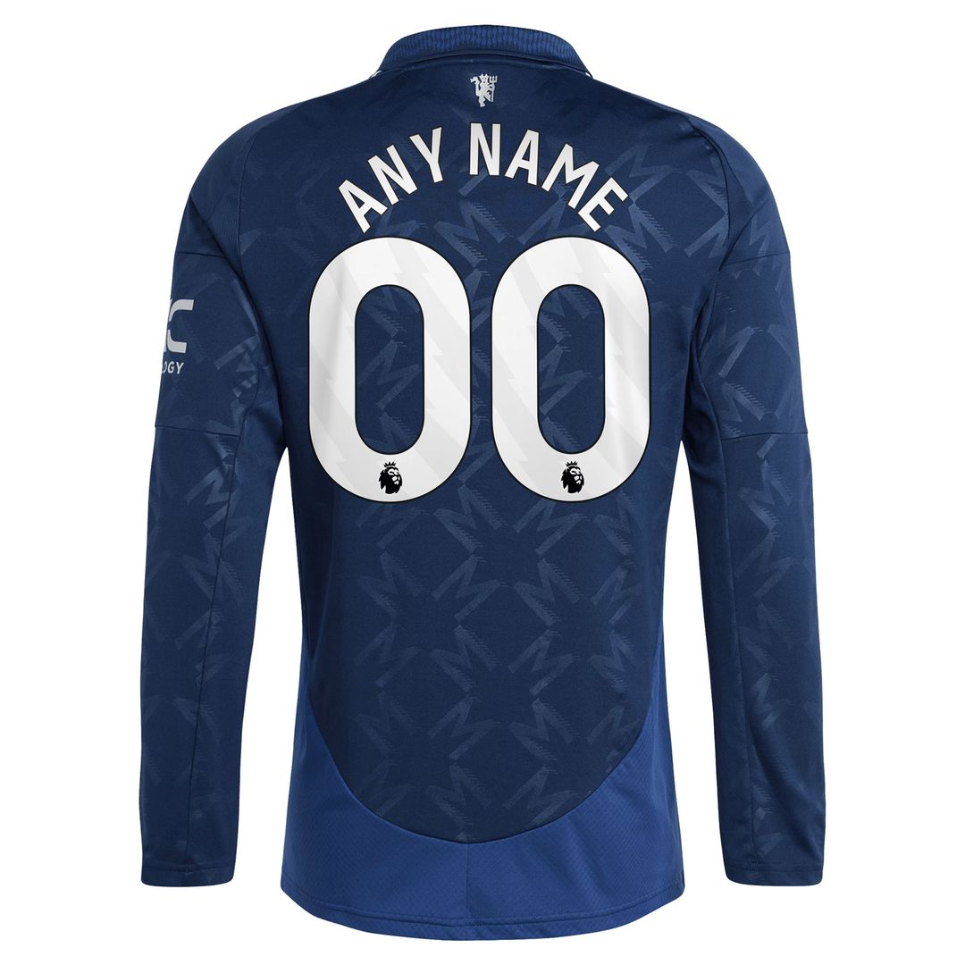 Manchester United adidas Originals 2024/25 Third Custom Replica Long Sleeve Jersey - Cream