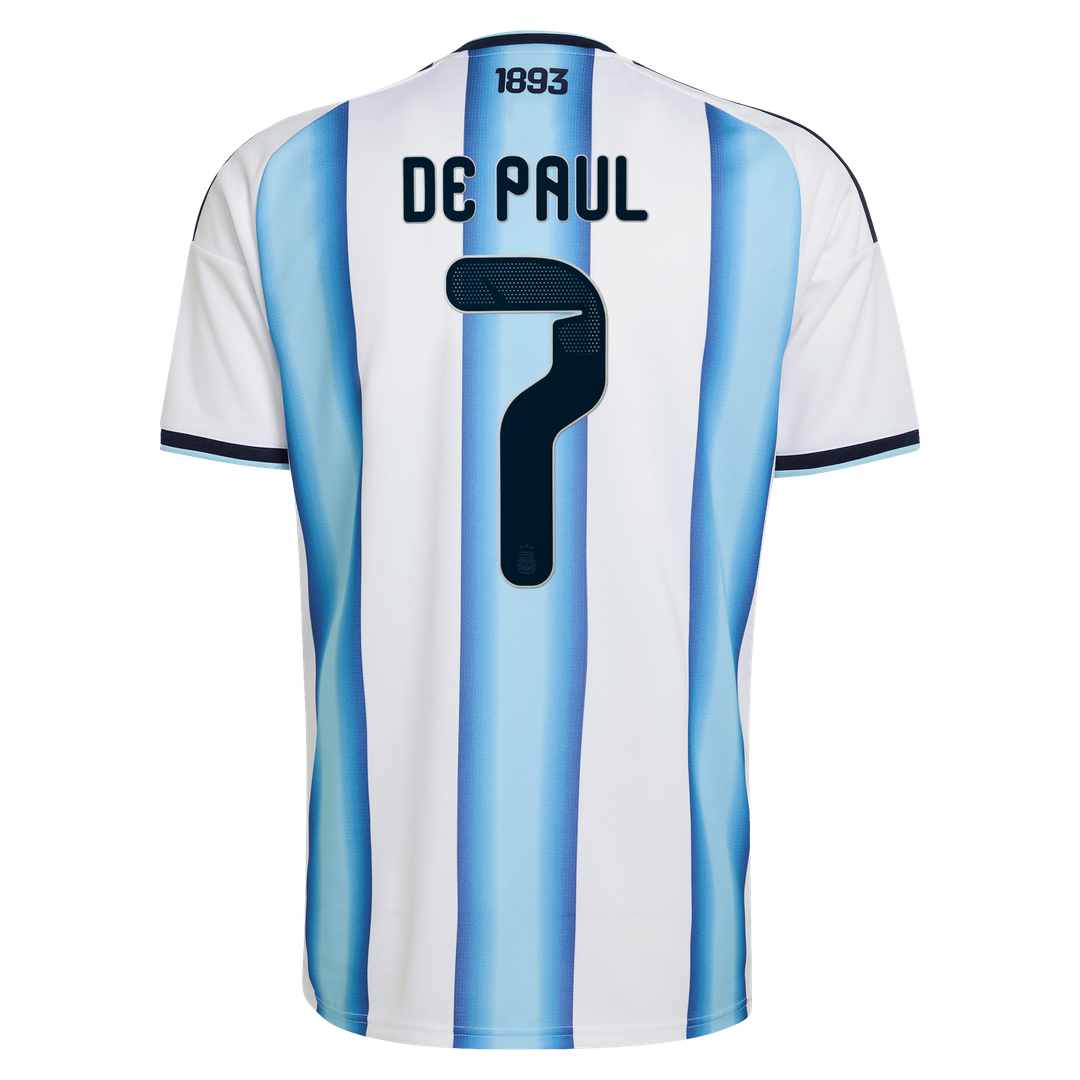 Rodrigo De Paul Argentina National Team adidas 2026 Away Replica Jersey - Black