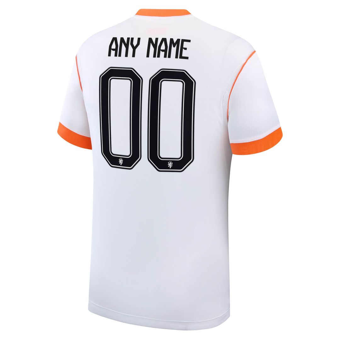 Netherlands National Team Nike 2026 Away Stadium Replica Custom Jersey - White