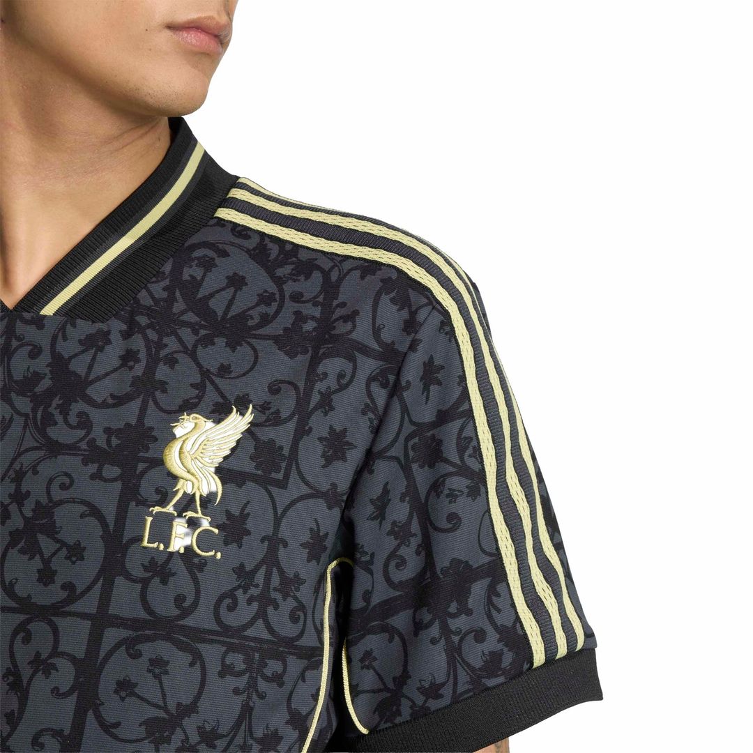 Liverpool adidas Unisex Lifestyler Fashion Jersey - Gray
