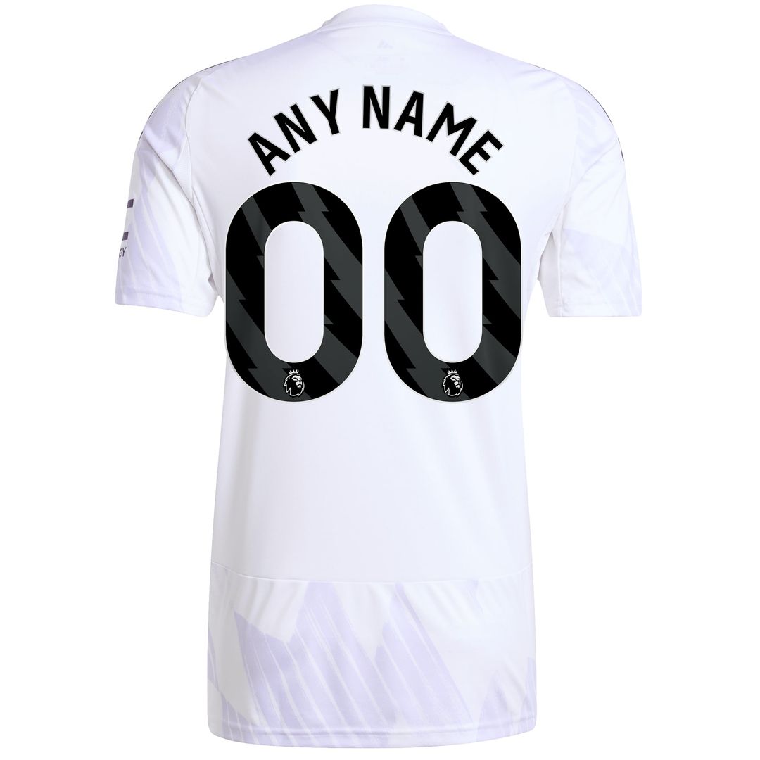 Manchester United adidas 2025/26 Third Replica Custom Jersey - Black