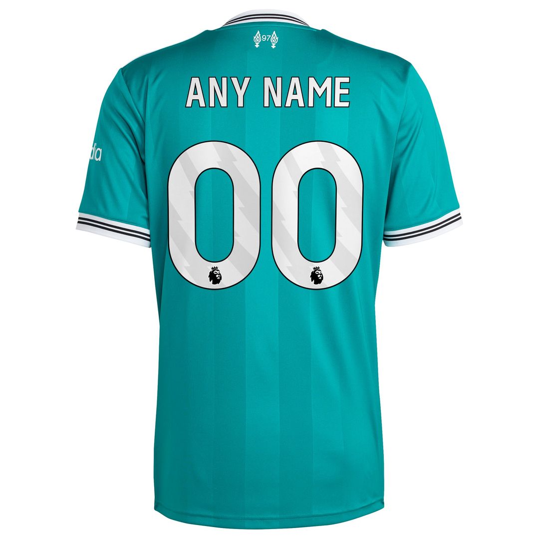 Liverpool adidas 2025/26 Third Replica Custom Jersey - Green
