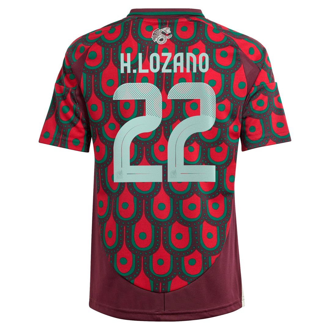 Hirving Lozano Mexico National Team adidas Youth 2024 Home Replica Player Jersey - Green