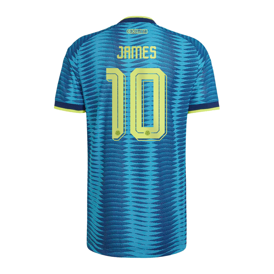 James Rodríguez Colombia National Team adidas 2026 Away On-Field Authentic Jersey - Turquoise