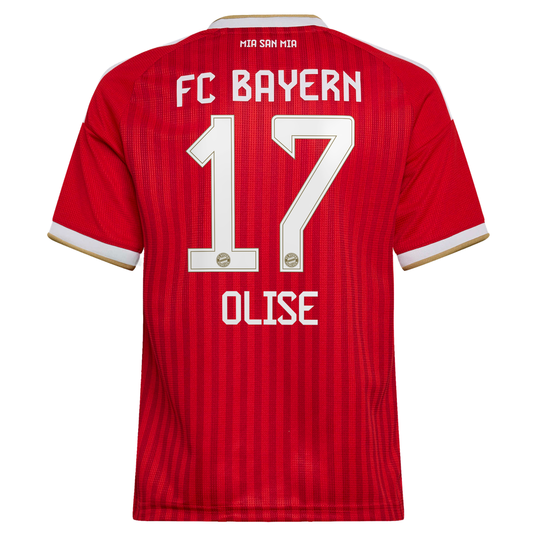 Michael Olise Bayern Munich adidas Youth 2026/27 Home Replica Jersey - Red
