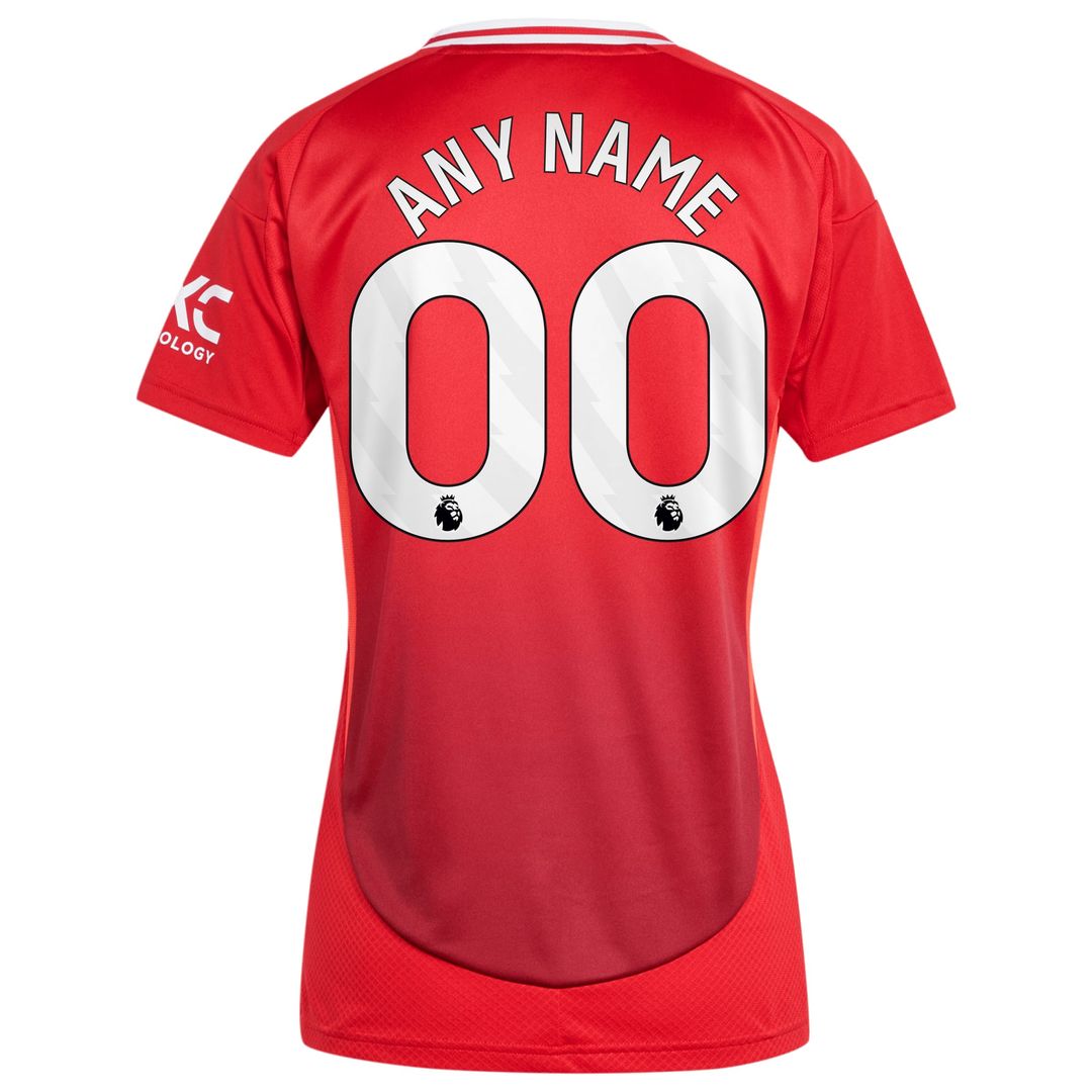 Manchester United adidas Women's 2024/25 Away Replica Custom Jersey - Navy