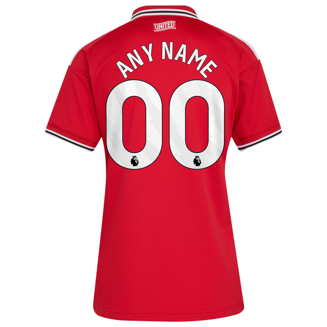 Manchester United adidas Women's 2026/27 Home Replica Custom Jersey - Red
