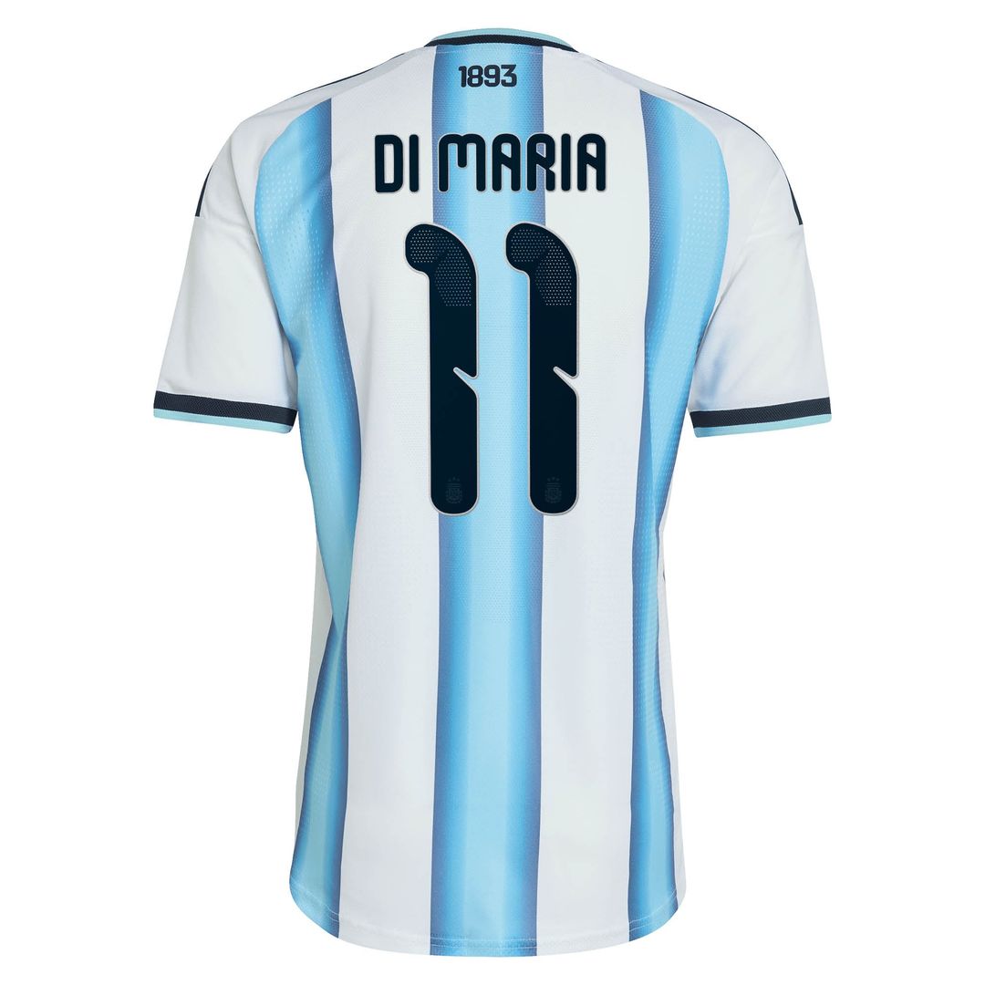 Angel Di Maria Argentina National Team adidas 2026 Away On-Field Authentic Jersey - Black