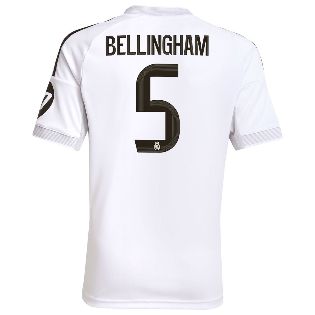 Jude Bellingham Real Madrid adidas Youth 2025/26 Away Replica Player Jersey - Blue