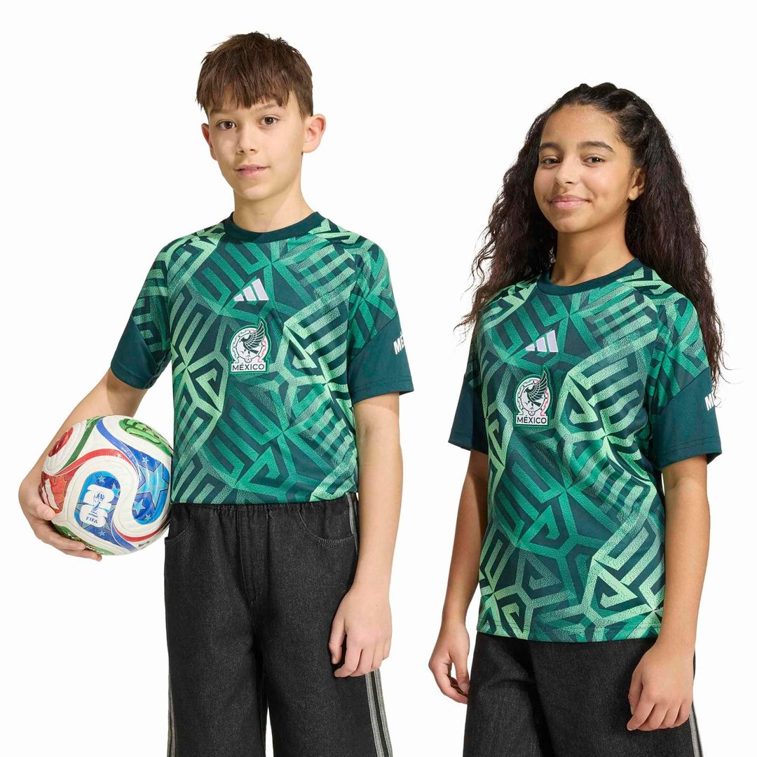 Mexico National Team adidas Youth 2026 Pre-Match Top - White