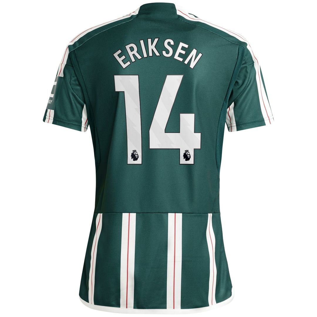 Christian Eriksen Manchester United adidas 2023/24 Away Replica Player Jersey - Green