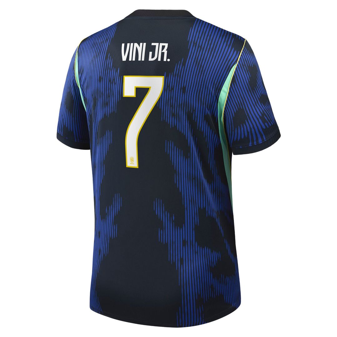 Vinicius Junior Brazil National Team Jordan Brand 2026 Away Stadium Replica Jersey - Blue