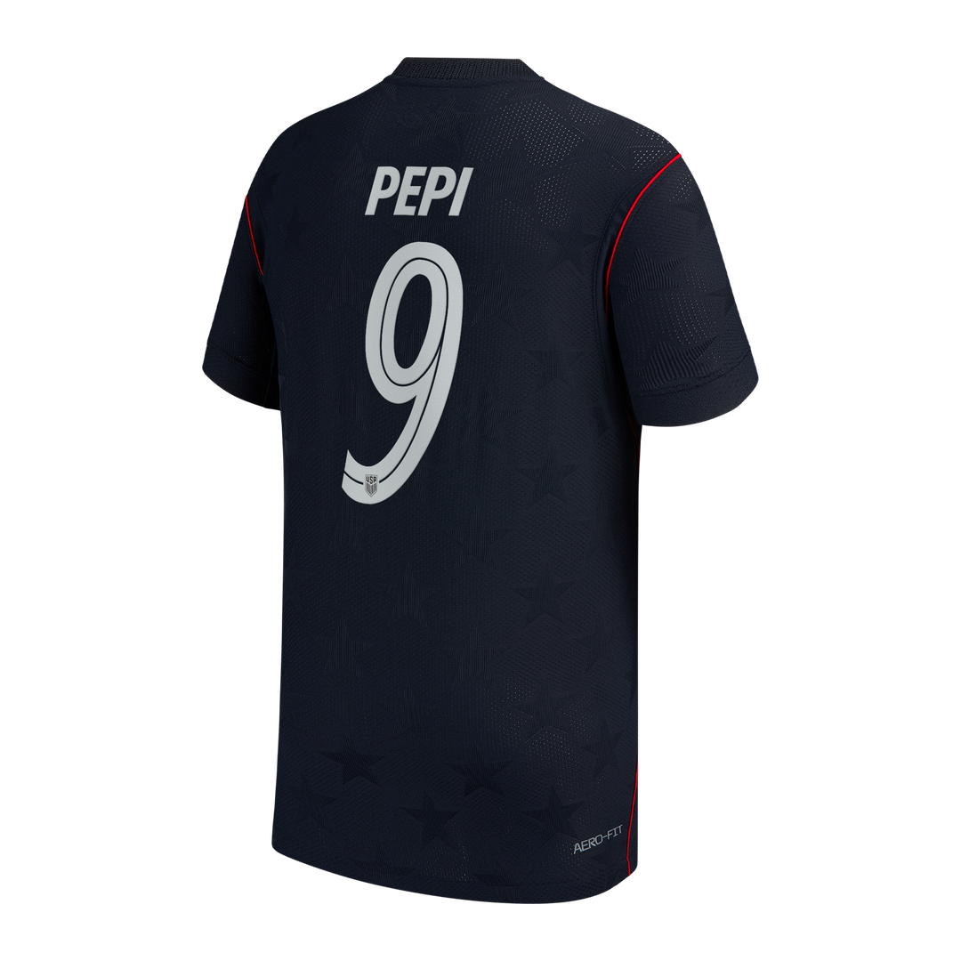 Ricardo Pepi USMNT Nike Youth 2026/27 Away Match Authentic Jersey - Blue