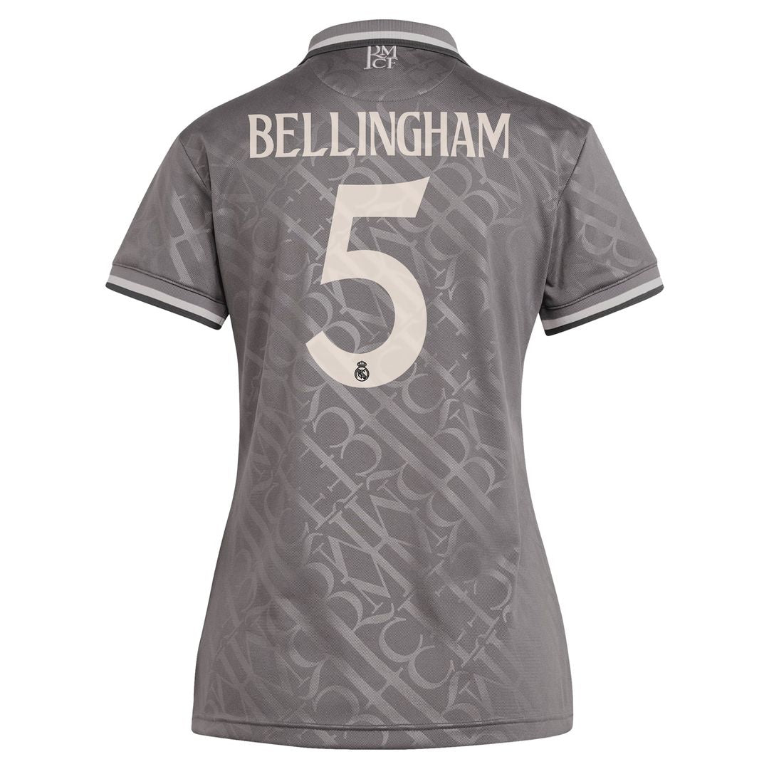 Jude Bellingham Real Madrid adidas Women's 2024/25 Home Replica Player Jersey - White