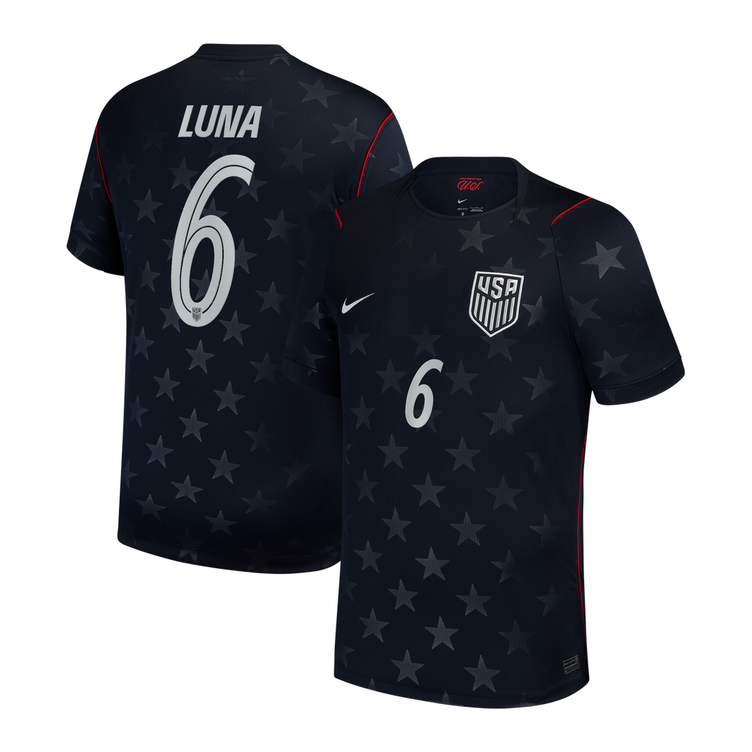 Diego Luna USMNT Nike 2026/27 Away Stadium Replica Jersey - Blue
