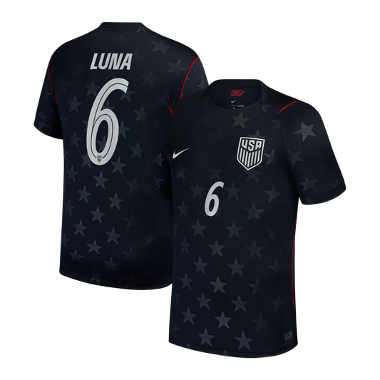 Diego Luna USMNT Nike 2026/27 Away Stadium Replica Jersey - Blue