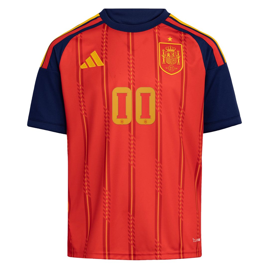 Spain National Team adidas Youth 2026 Home Replica Custom Jersey - Red