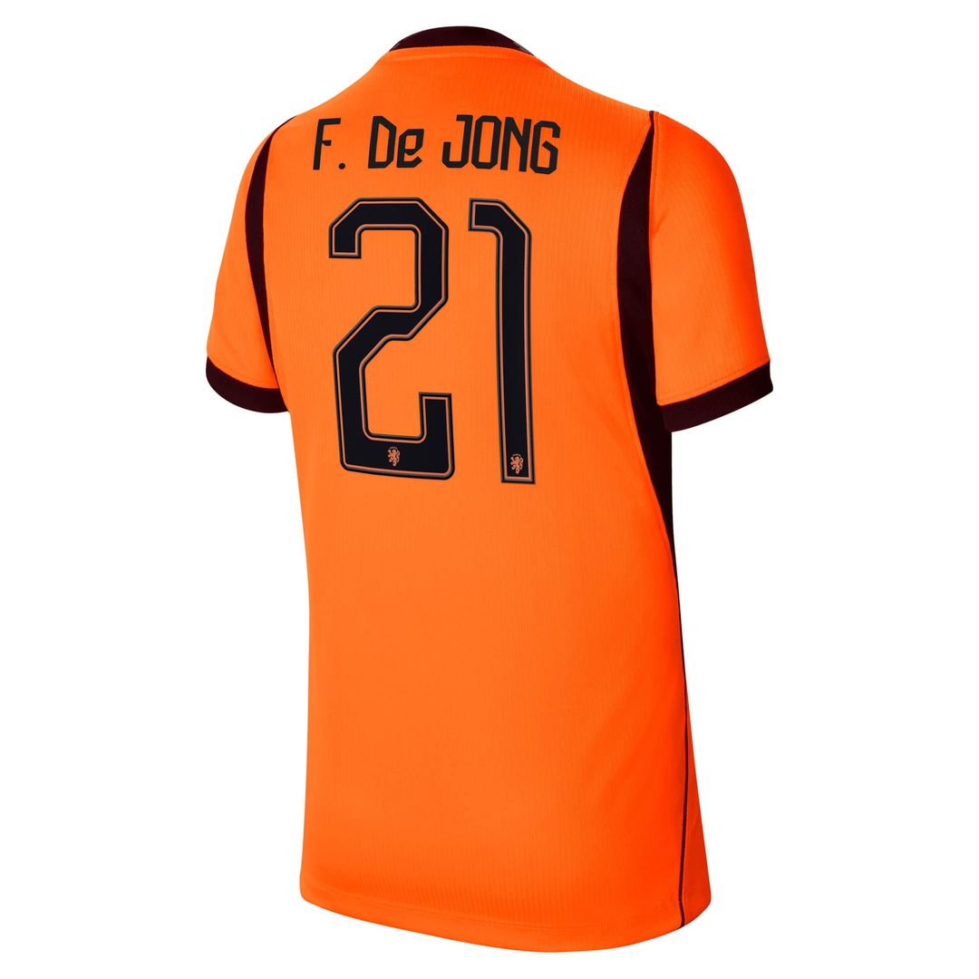 Frenkie de Jong Netherlands National Team Nike Youth 2026 Away Stadium Replica Jersey - White
