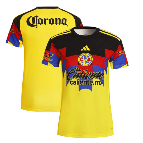 Club America adidas Women's 2025/26 Home Replica Jersey - Yellow
