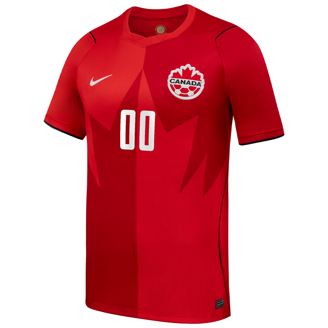 Canada Soccer Nike 2026 Home Stadium Replica Custom Jersey - Red