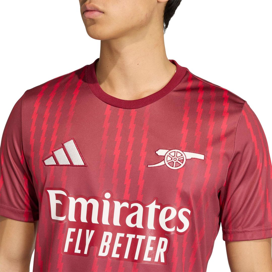 Arsenal adidas 2025/26 Pre-Match Training Jersey - Red