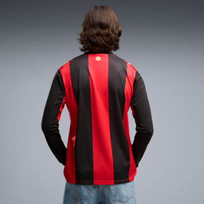 AC Milan Puma 2026/27 Home Replica Long Sleeve Jersey - Black/Red