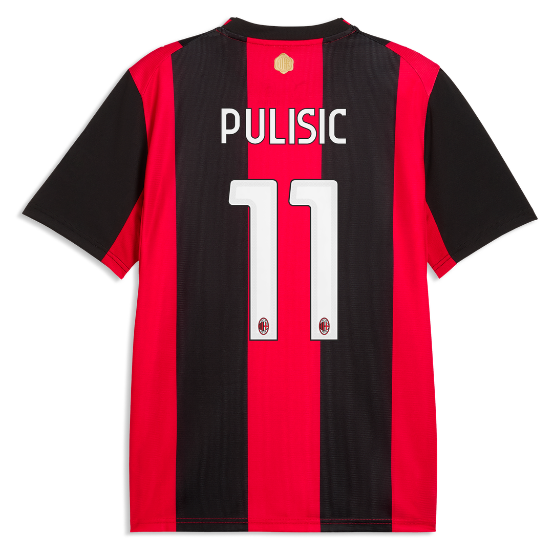 Christian Pulisic AC Milan Puma 2026/27 Home Replica Jersey - Black/Red