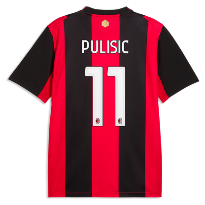 Christian Pulisic AC Milan Puma 2026/27 Home Replica Jersey - Black/Red