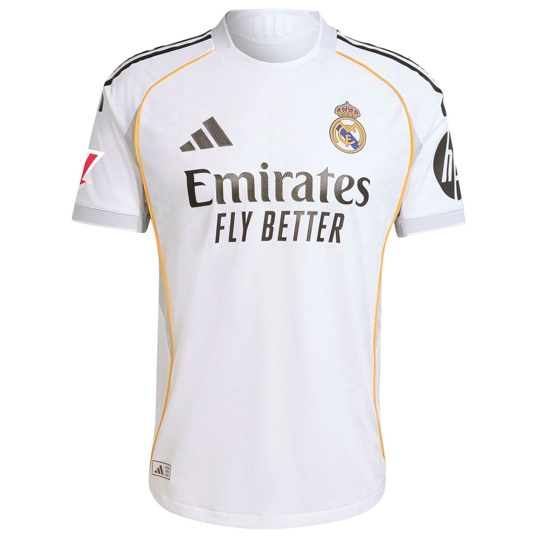 Kylian Mbappé Real Madrid adidas 2025/26 Home Authentic Player Jersey - White